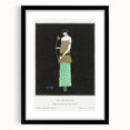 Elegant Art Deco Wall Art - Le Lys Rouge Fashion Illustration Print