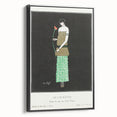 Elegant Art Deco Wall Art - Le Lys Rouge Fashion Illustration Print