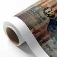 Abraham Lincoln & American Flag - USA Wall Art for Independence Day