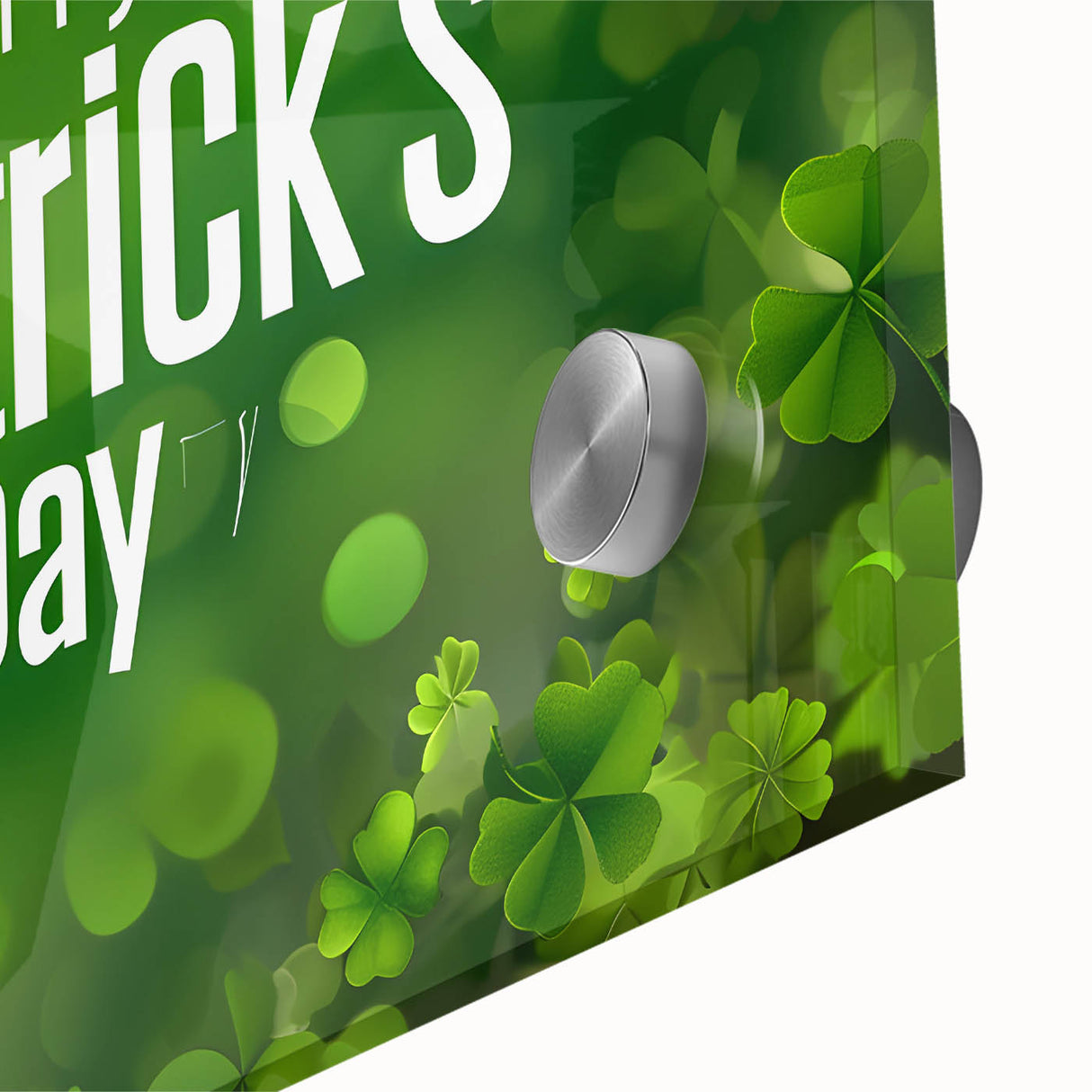 Shamrock Glow - St. Patrick’s Day Celebration Wall Art)