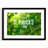 Shamrock Glow - St. Patrick’s Day Celebration Wall Art)