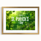 Shamrock Glow - St. Patrick’s Day Celebration Wall Art)
