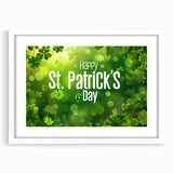 Shamrock Glow - St. Patrick’s Day Celebration Wall Art)