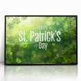 Shamrock Glow - St. Patrick’s Day Celebration Wall Art)