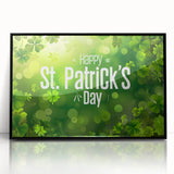 Shamrock Glow - St. Patrick’s Day Celebration Wall Art)