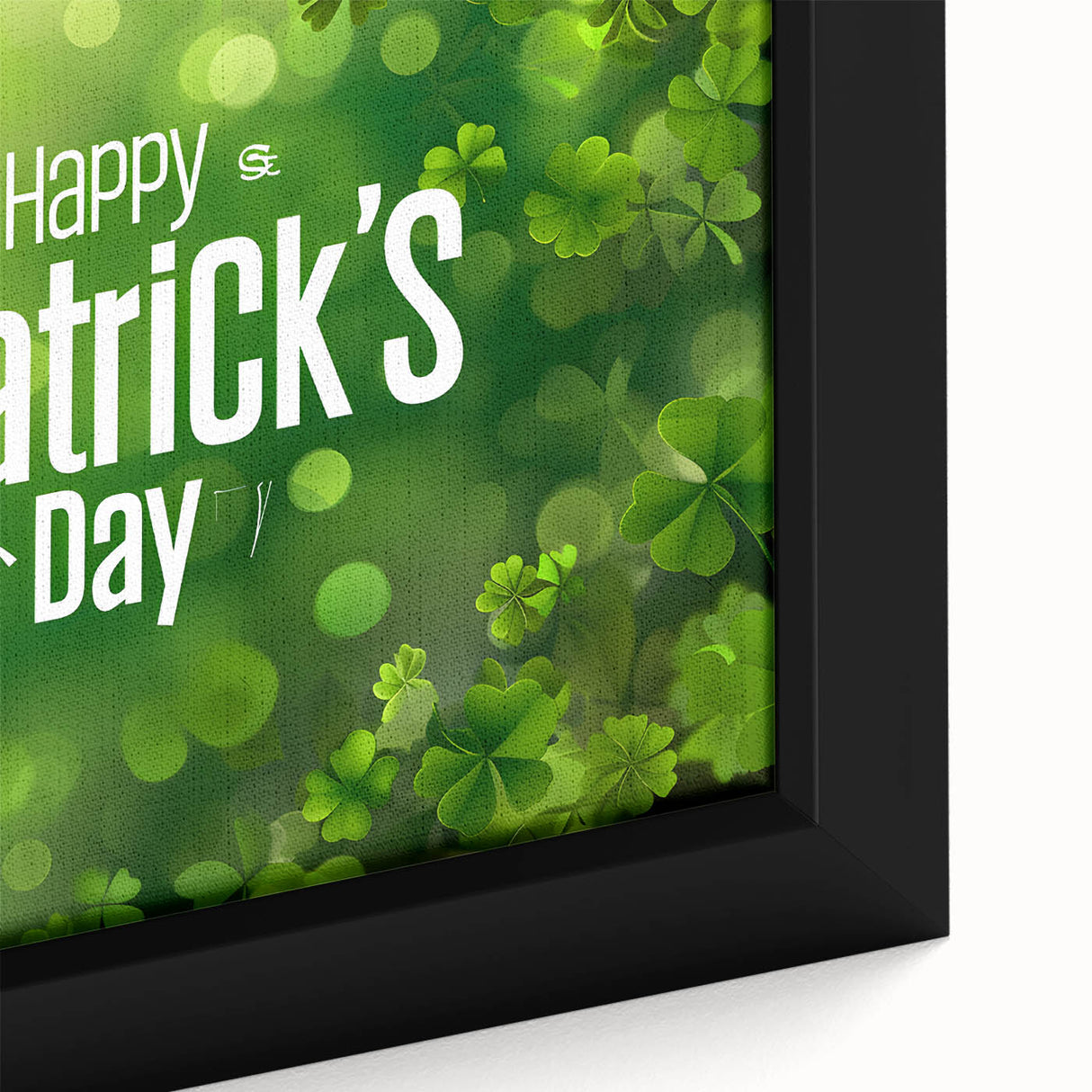Shamrock Glow - St. Patrick’s Day Celebration Wall Art)