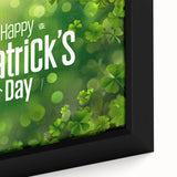 Shamrock Glow - St. Patrick’s Day Celebration Wall Art)