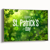 Shamrock Glow - St. Patrick’s Day Celebration Wall Art)