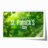 Shamrock Glow - St. Patrick’s Day Celebration Wall Art)