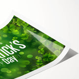 Shamrock Glow - St. Patrick’s Day Celebration Wall Art)