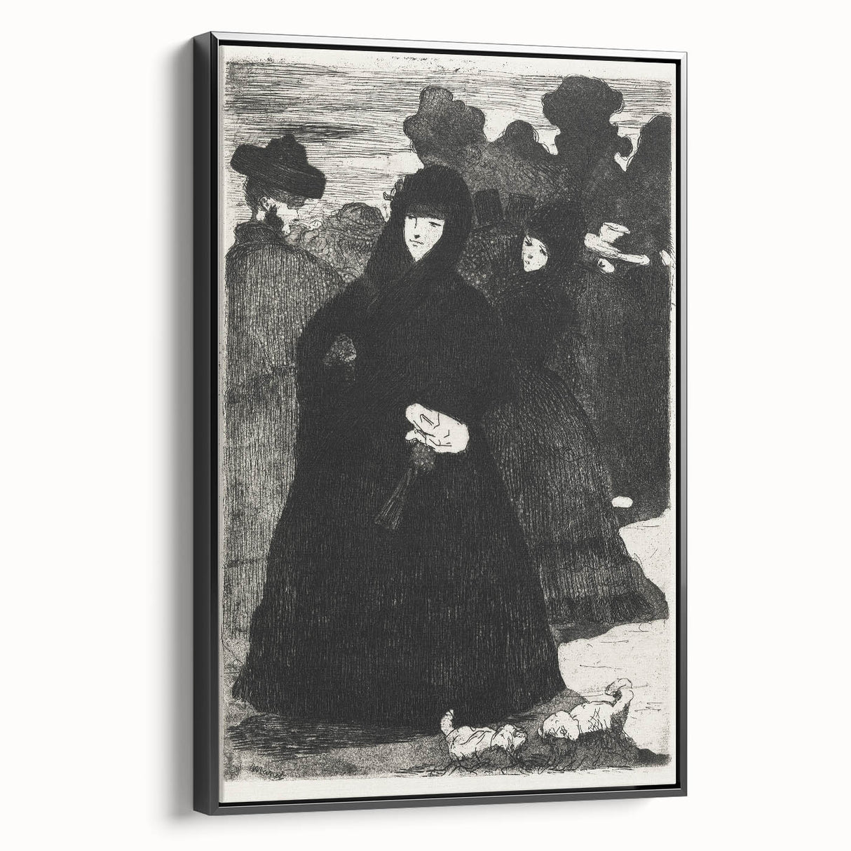 At the Prado II - Elegant Etching by Édouard Manet