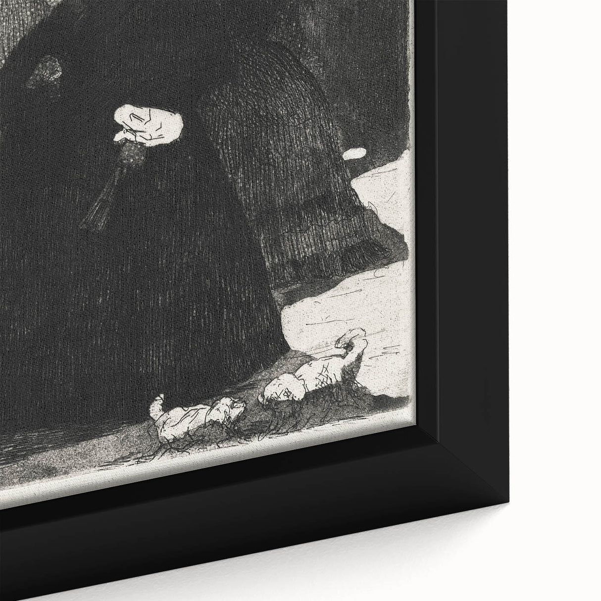 At the Prado II - Elegant Etching by Édouard Manet