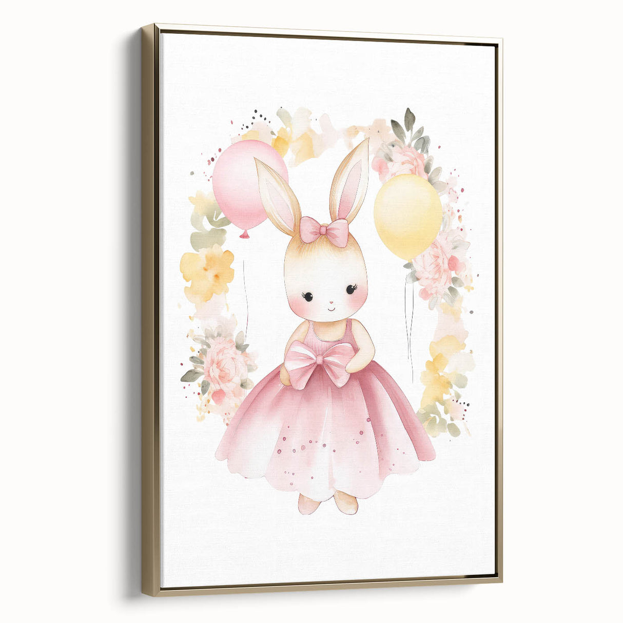 Princess Bunny Girls Room Wall Art – Nursery Print