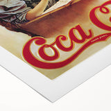 Retro Coca-Cola Wall Art – Vintage Mid-Century Modern Poster Print