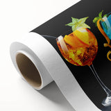 Colorful Cocktail Bar Art – Vibrant Drinks Kitchen Wall Print