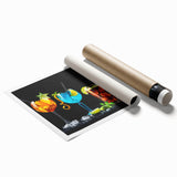 Colorful Cocktail Bar Art – Vibrant Drinks Kitchen Wall Print