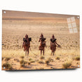 Acrylic glass print of a serene Namibian landscape, featuring earthy tones, ideal for bedroom or dining room decor.
