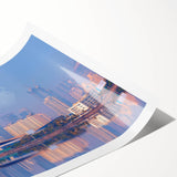 Extra large rolled print of line art flowers in monochrome, ideal for large living room wall art.