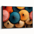 Black and white framed canvas featuring a vintage-style Laos landscape, ideal for bedroom wall decor.