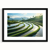 Colorful abstract art print of a Philippine landscape, featuring vibrant hues on a textured, extra large canvas.