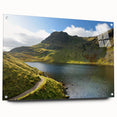 Acrylic print of a Cumbria, England landscape in muted earth tones, suitable for bedroom or dining room decor.