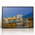 Large abstract wall art featuring a stylized Hungarian landscape in muted earth tones on a framed acrylic panel.