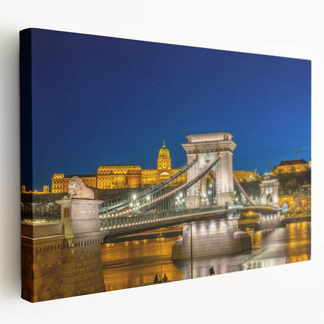 Large canvas print of a European cityscape with muted earth tones, ideal for kitchen wall art.