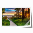 Rolled print of a Latvian landscape with lush greenery and floral elements, ideal for art wall dining room.