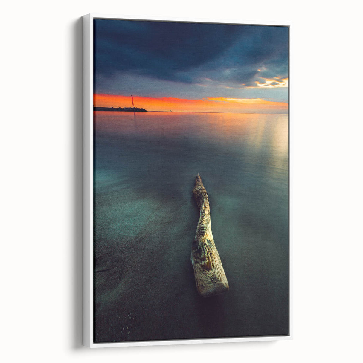 Vintage poster art of a Lithuanian landscape on a framed canvas, featuring a colorful palette, ideal for living room decor.