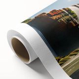Art deco poster depicting the vibrant scenery of Argentina on rolled canvas, ideal for nursery wall art.