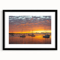 Abstract art print of a colorful, textured Connecticut scenery on a large framed canvas, ideal for living room decor.