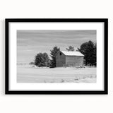 Extra large abstract art print featuring textured, colorful art of Idaho scenery in black frame.