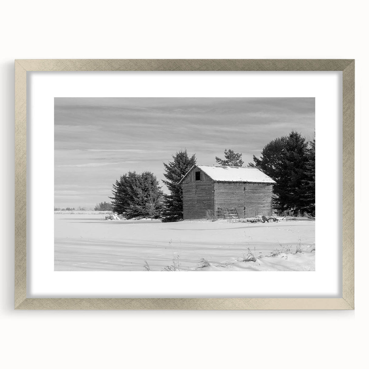 Textured abstract art print depicting a serene Idaho landscape in muted earth tones, framed in silver, ideal for bedroom art.