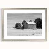 Textured abstract art print depicting a serene Idaho landscape in muted earth tones, framed in silver, ideal for bedroom art.