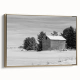 Framed canvas landscape painting of Idaho scenery in muted earth tones, suitable as wall art for bedrooms.