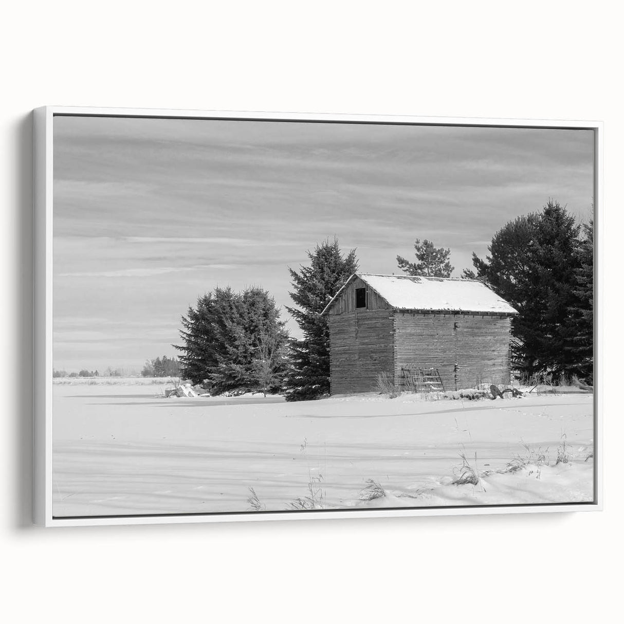 Vintage poster art of Idaho scenery on a framed canvas, featuring colorful art in black, ideal for living room decor.