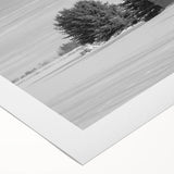 Art deco poster of Idaho scenery in muted earth tones on rolled canvas, ideal for dining room wall art.