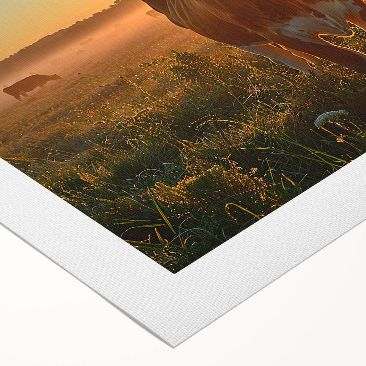 Art deco poster of Kentucky scenery in muted tones on rolled canvas, suitable for dining room wall art.