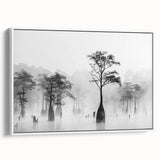 Vintage poster art of Louisiana scenery in colorful hues on extra large framed canvas, ideal for living room decor.
