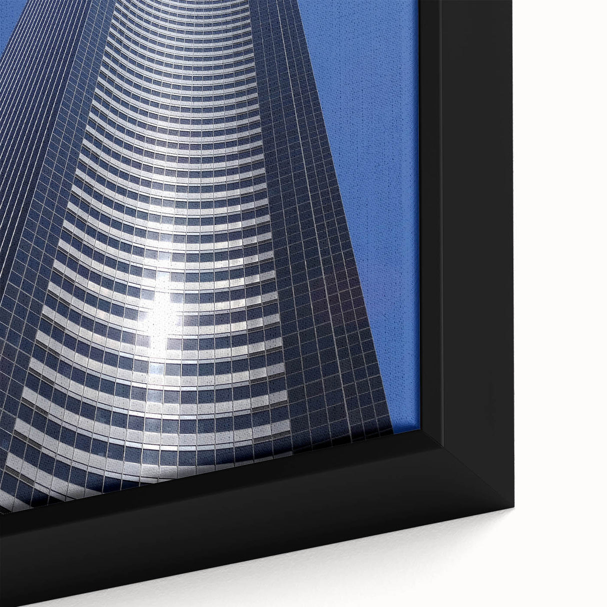 Extra large framed canvas of a textured Seattle skyline in black with colorful accents, ideal for living room decor.