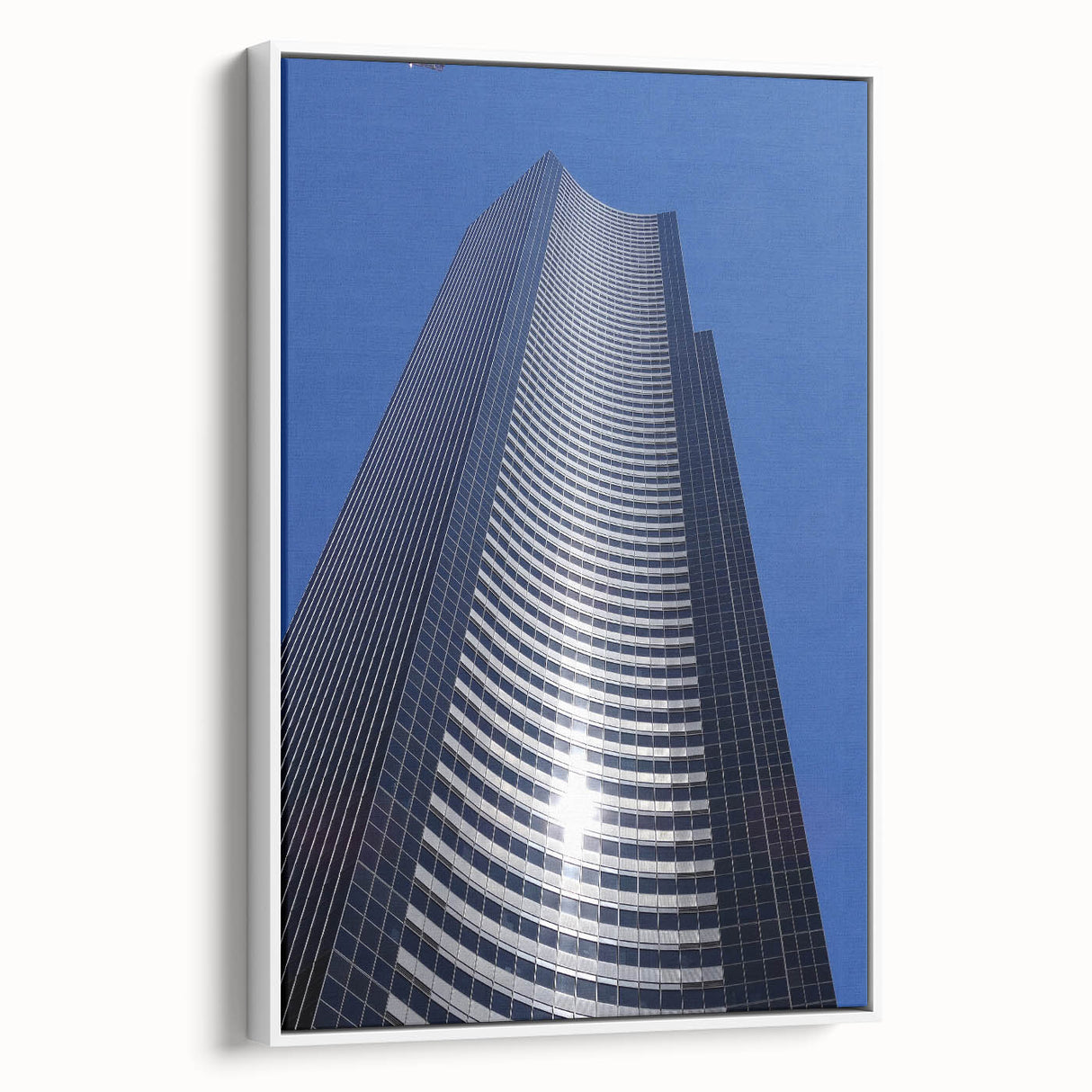 Vintage poster art of Seattle skyline in vibrant colors on extra large framed canvas, suitable for living room decor.