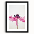 Extra large abstract art print featuring colorful, textured brush strokes on a black framed canvas.