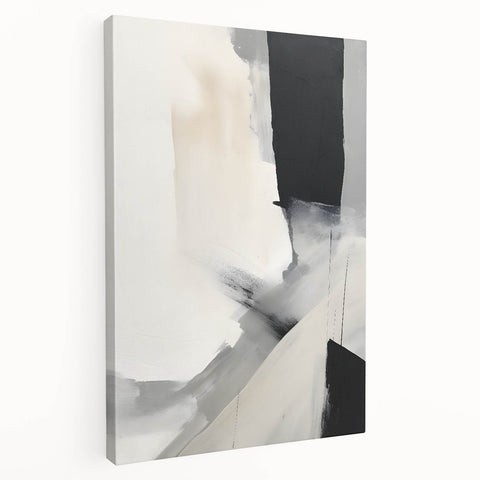 Framed Dining Room Prints - Modern Black & White Abstract Art