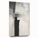 Abstract minimalist wall art displayed in a side view, showcasing vibrant colors on acrylic glass, perfect for modern home decor. Ideal for enhancing any living space.