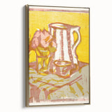 Expressionist Art: Still Life with Pitcher and Flowers by Kirchner