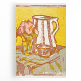 Expressionist Art: Still Life with Pitcher and Flowers by Kirchner