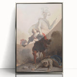 Romanticism Art - Don Juan and the Commander’s Statue by Fragonard