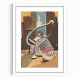 Expressionist Art: Still Life with Wine Glass and Fruit by Kirchner