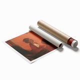 Impressionist Portrait Wall Art - Degas' Madam Camus in Red Print