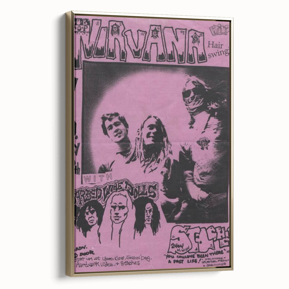 Nirvana Concert Poster – 1990s Sub Pop Seattle Show